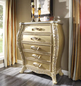 ACME Cabriole Gold Finish Cabriole Chest Model BD01467
